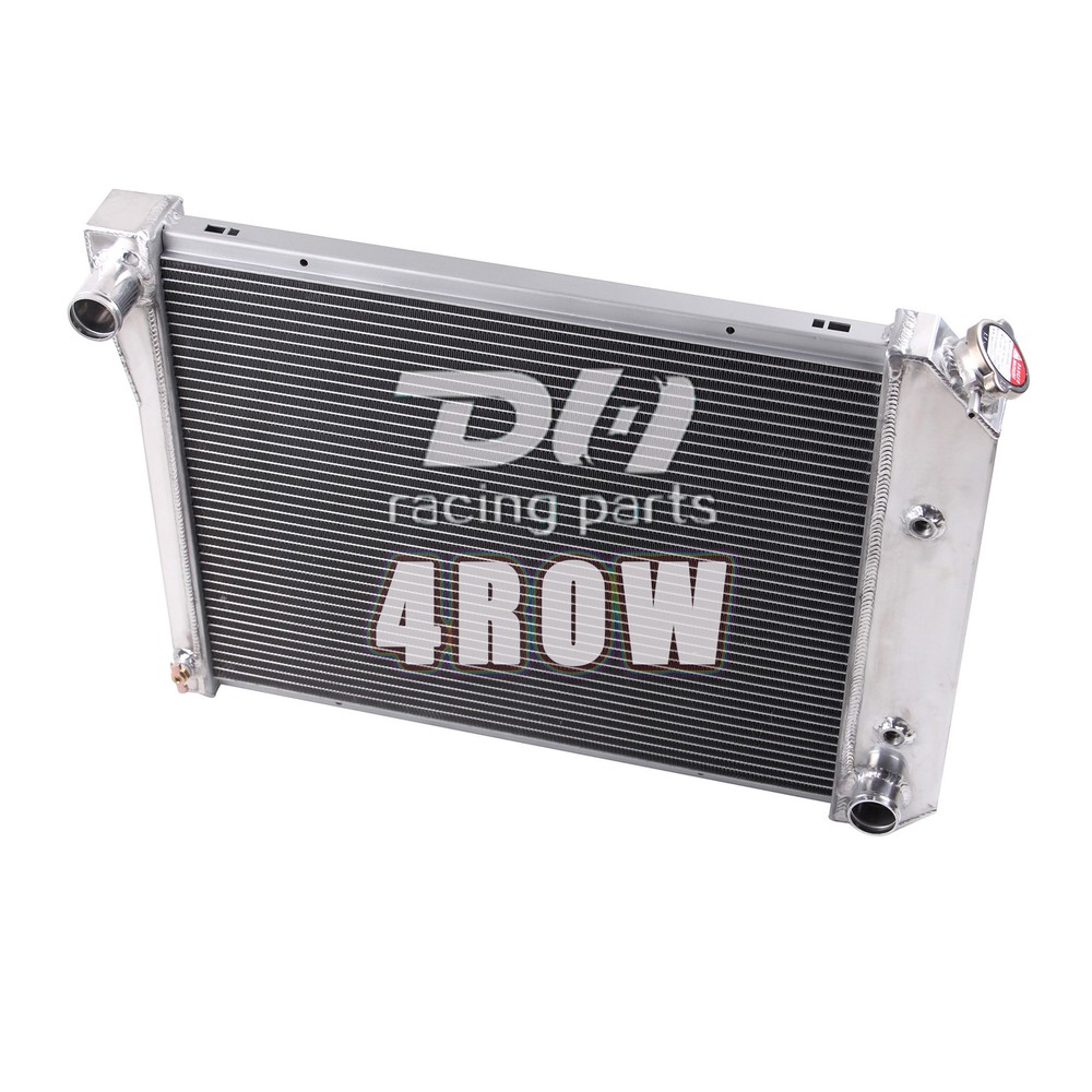 4 Row Alu Radiator For 68-74 Chevy Nova/68-82 Camaro/68-73 Chevelle/68-85 Impala