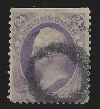 153 RICH COLOR, UNUSUAL CANCEL? SCOTT $230.00