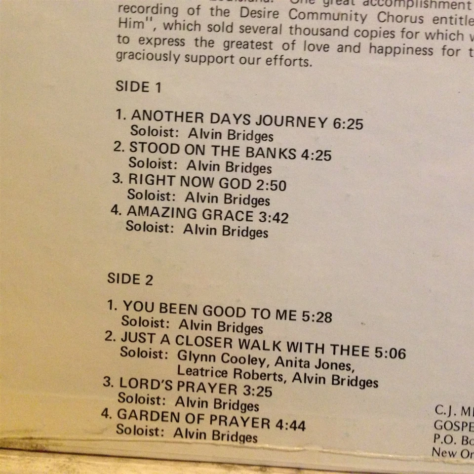 [SOUL/GOSPEL]~SEALED LP~ALVIN BRIDGES~DESIRE COMMUNITY~Another Days Journey~ Foto 3 de 3