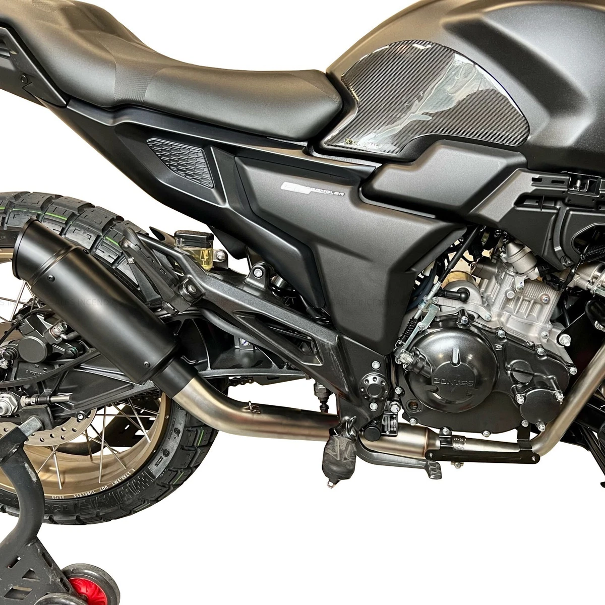 Zontes ZT125 G1 GK U U1 Z2 Full Exhaust System Black Silencer