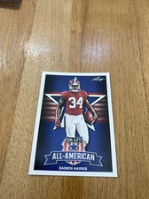 2019 Leaf Draft Football Card #77 Damien Harris  All American