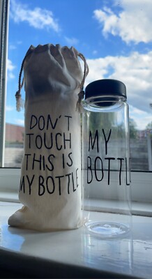 Neue 500 ml klare Kunststoff Wasserflasche mit Tragetasche