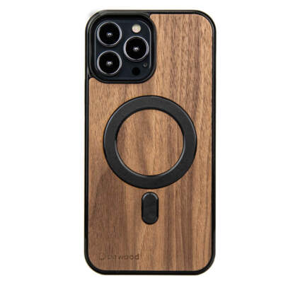 Handyhülle für iPhone 13 Pro Max Bewood Amerikanischer Nussbaum Holzhülle Case