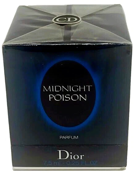 ❤️POISON MIDNIGHT,CHRISTIAN DIOR, PARFUM.2007,1/4oz.7.5ml.,SEALED!