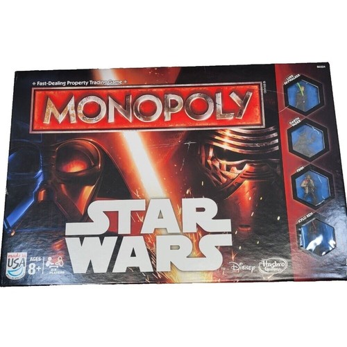 Disney Star Wars Monopoly Game Parker Brothers 2015 The Force Awakens