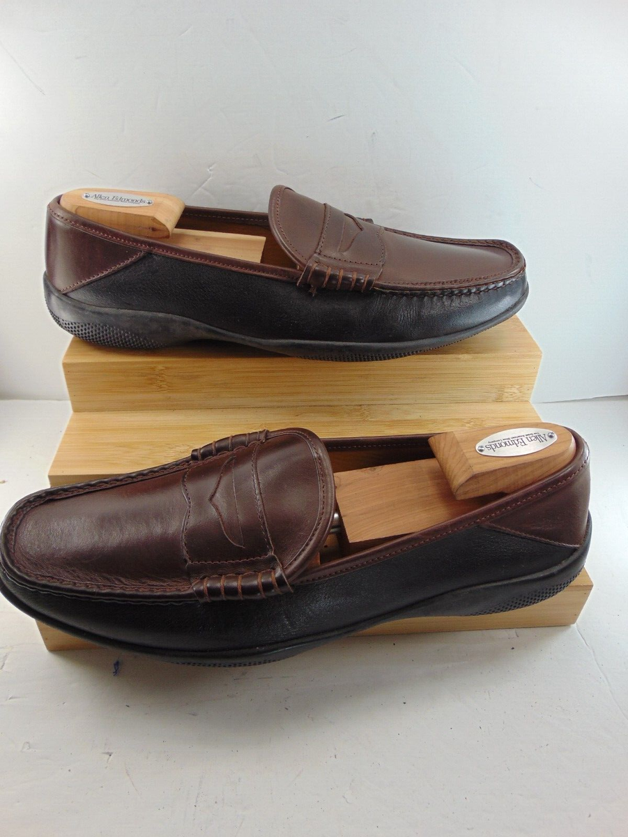 Allen Edmonds, Hyde, Brown Suede and Pebbled Leather Loafers, Sz 11 Allen Edmonds Hyde 8.5 D Brown Slip On Penny Loafer Men main image 3