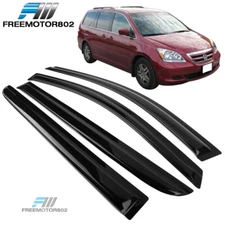 Fits 05-07 Honda Odyssey Slim Style Window Visors Rain Sun Guard Deflector