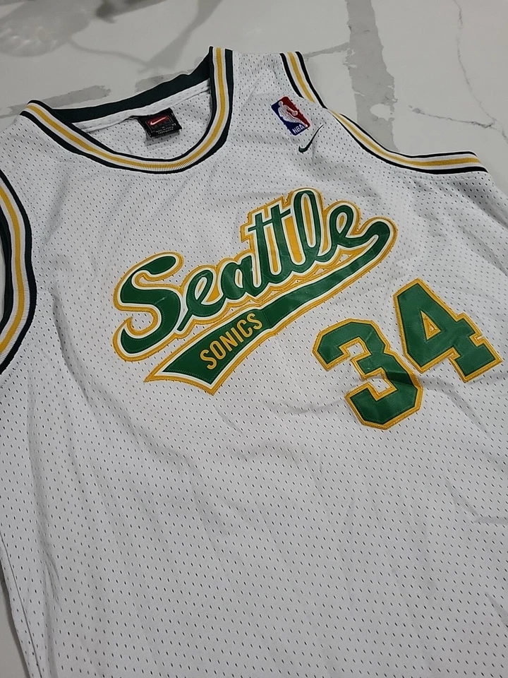 Vintage Nike Seattle Supersonics #34 Ray Allen Jersey Unisex Size Adult Medium  - Image 3 of 4