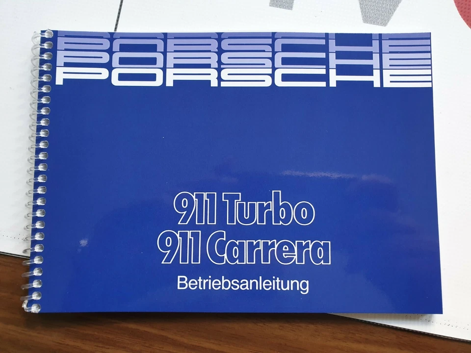 Bordmappe Serviceheft Betriebsanleitung Porsche 911Carrera 3,2 & 930 turbo G Mod - Bild 2 von 4