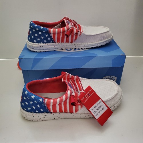 Hey Dude Women's Wendy Patriotic Stars And Stripes