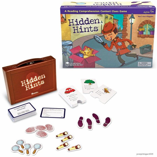 LEARNING RESOURCES Hidden Hints Reading Comprehension Context Clues Game Ages 7+