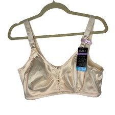Bali Classic Support Wirefree Bra 42D Style DF3820 Light Beige Cool Comfort NWT
