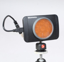 MANFROTTO LUMIMUSE 8 LED LIGHT W CORD  FILTERS WORKS MLUMEIMU-BK