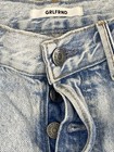 GRLFRND Womens Blue Distressed Karolina Straight Jean Crop Button Fly Size 29 — photo 3