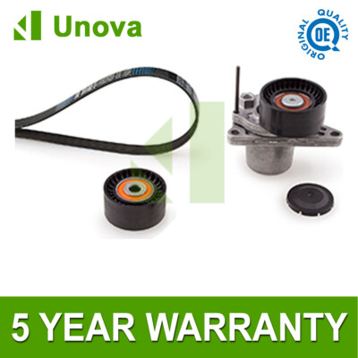 Alternator Drive Belt Kit Unova Fits Trafic Qashqai Vivaro X-Trail Vito