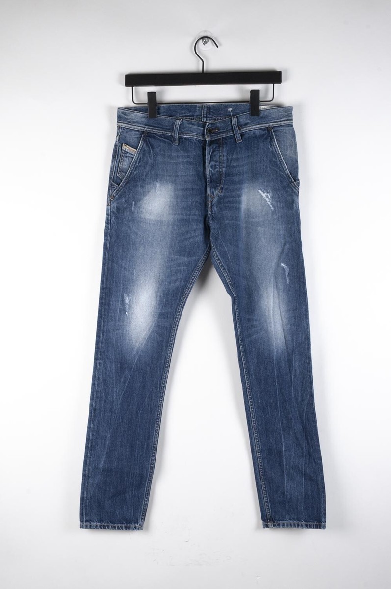 39226 Diesel Kakee 08B9 Slim Carrot Blue Men Jeans size 32/32