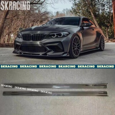 PERFORMANCE REAL CARBON FIBER SIDE SKIRT EXTENSION FOR BMW M2 M2C F87 2016-2021