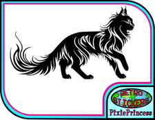Crazy Cat Lady Kitten Fun H Vinyl Sticker Vehicle Car Bike Wall Art Window Decal