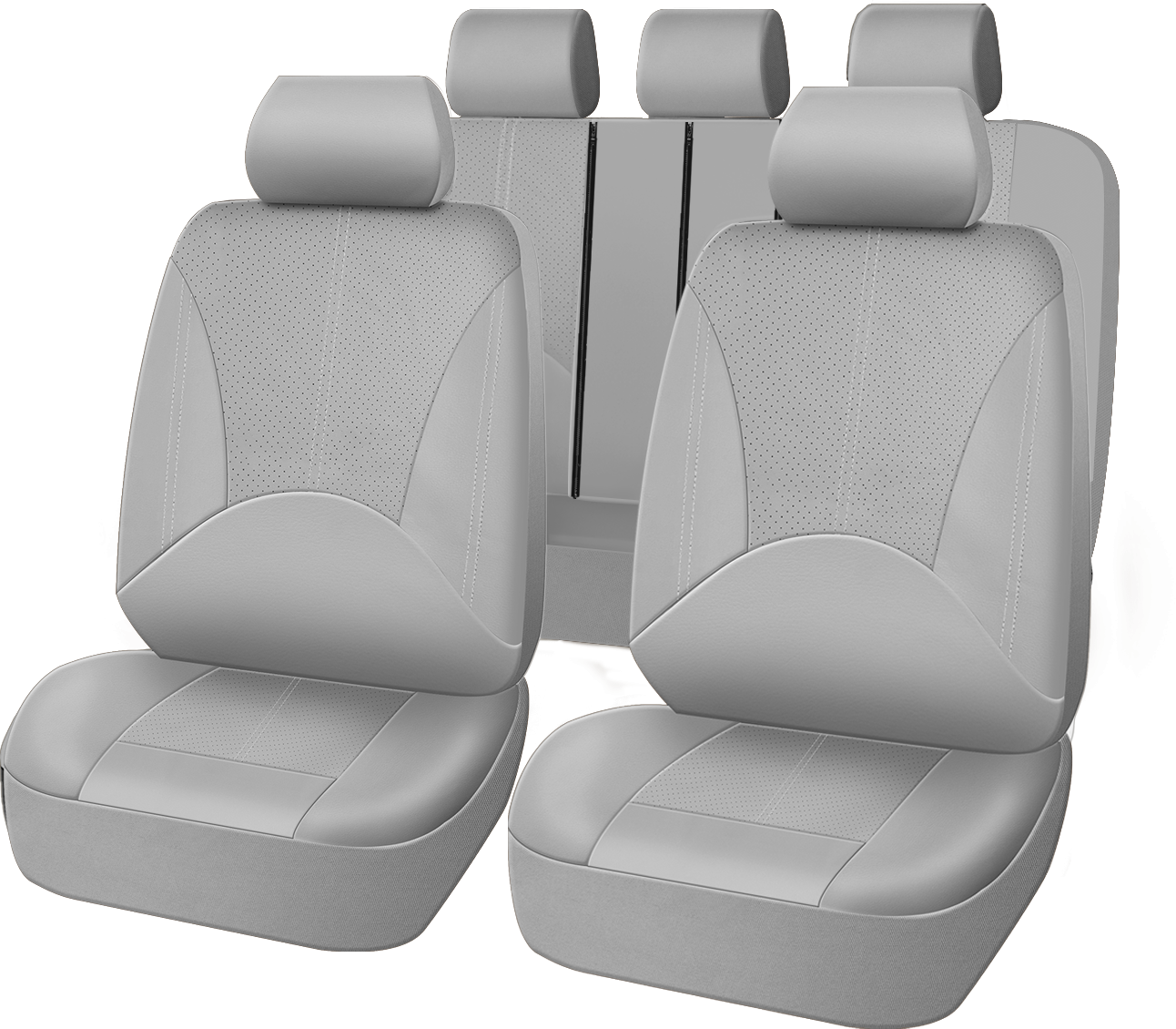 For NISSAN Car Seat Covers Full Set PU Leather 5Seats Front Rear