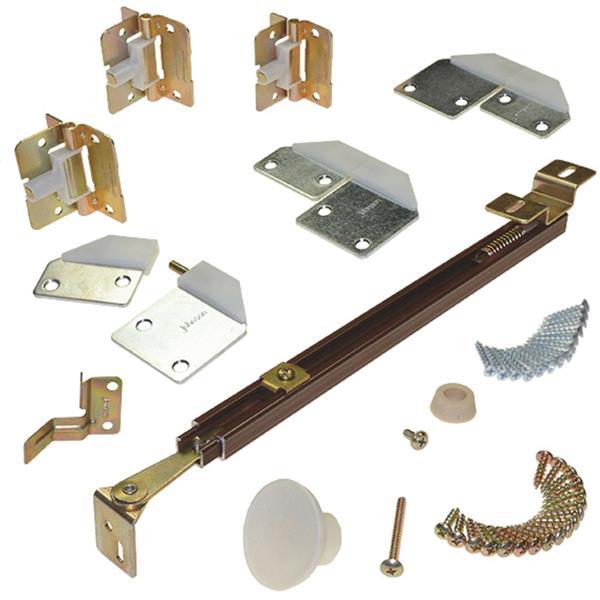5Johnson Hardware 24" To 72" Folding BiFold Closet Door Hardware Set