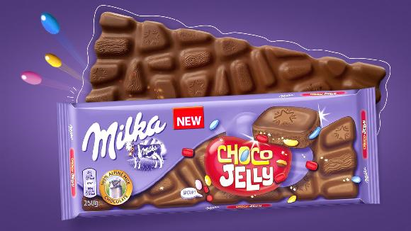 HUGE MILKA CHOCO JELLY - 250G - BIG GIANT ALPINE CHOCOLATE XXL
