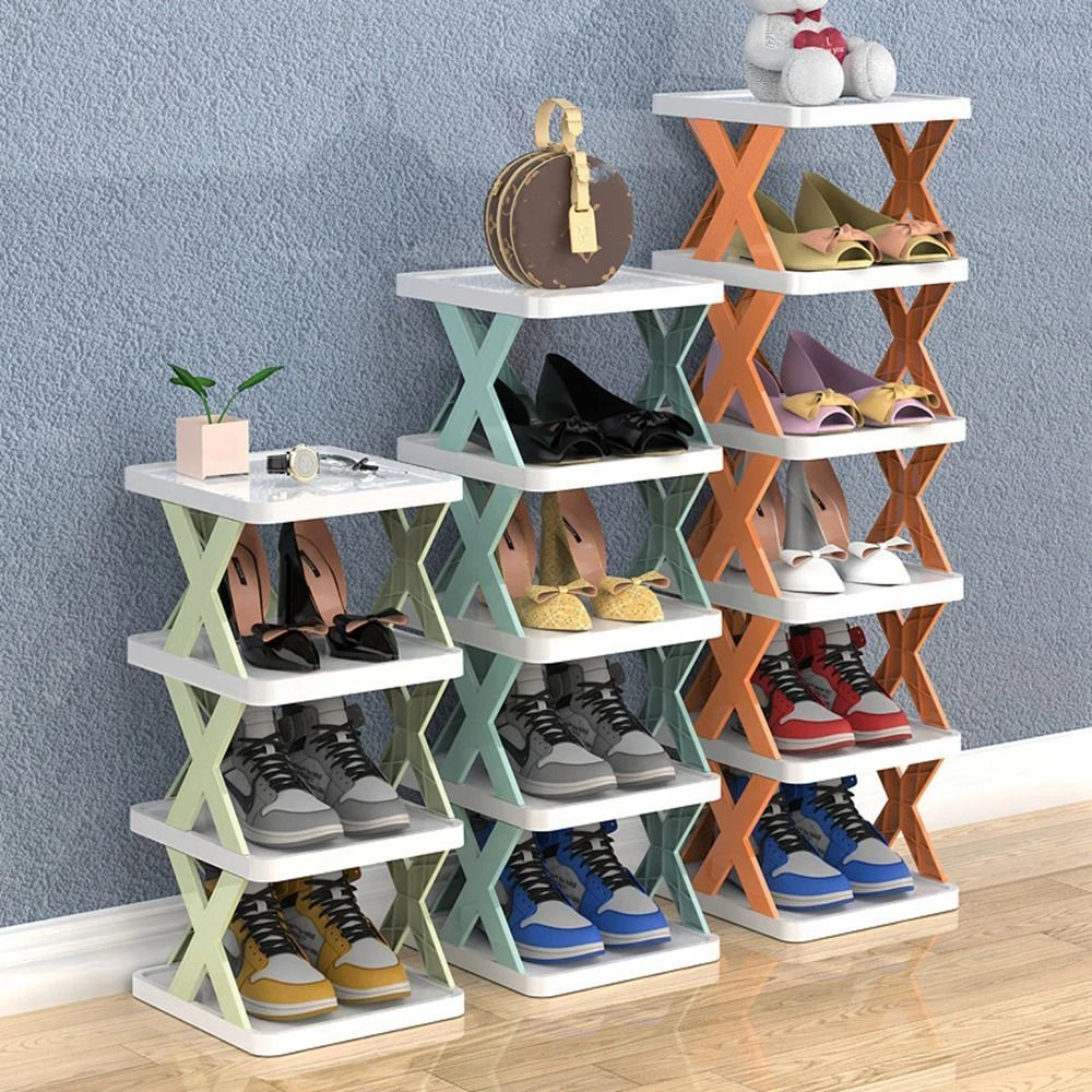 Diy plastic cheap shoe rack