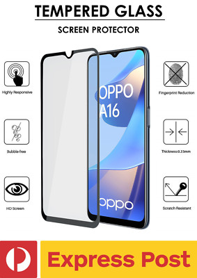 OPPO A58 Full Glue Coverage Tough Thin Tempered Glass Screen Protector