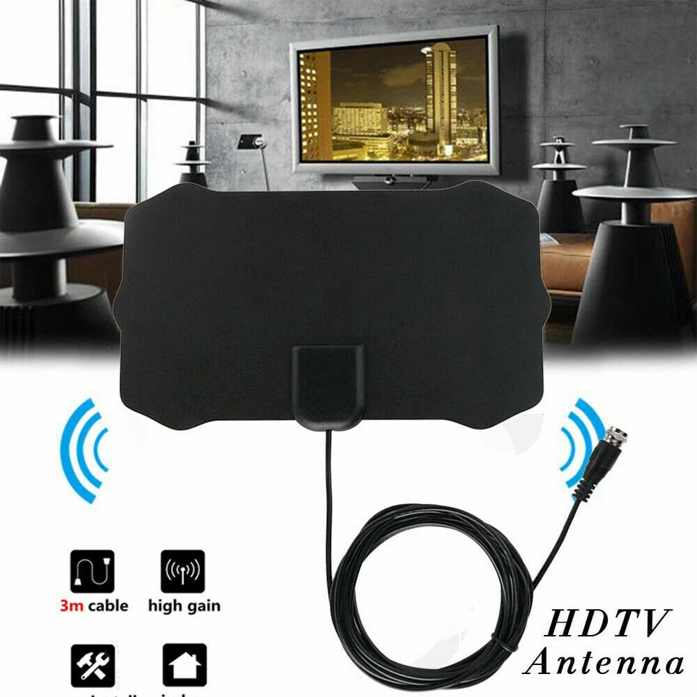 Indoor TV antenna Ariel Freeview Digital 4K HD TV High Gain Portable Aerial 🇬🇧 - Picture 7 of 9