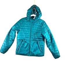 EUC REI Co-Op Down Puffer Jacket Kids Unisex Size Large 14-16 Winter Green.