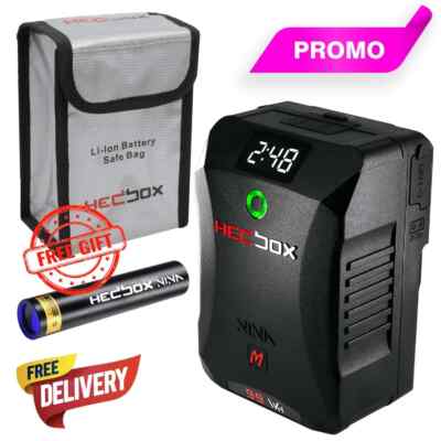HEDBOX NINA Mg 99Wh Mini Gold-Mount Battery with USB-C & 2x D-Tap + Storage Bag