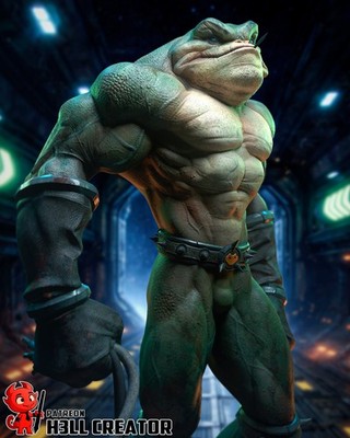 Zits BattleToads H3LLCreator (3D) 1:10 gedruckter Modellbausatz unbemalt