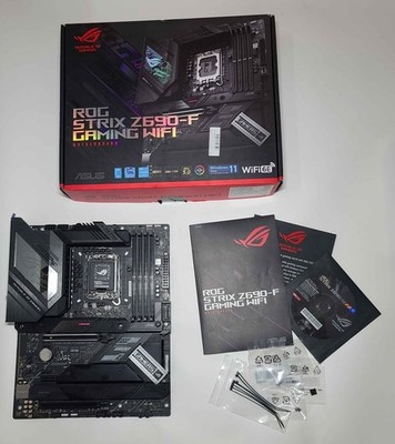 ASUS ROG Strix Z690-F Gaming WiFi LGA 1700 ATX Intel Motherboard DDR5 *READ*