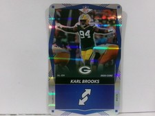 2025 Uno Elite CORE BLUE FOIL #024 KARL BROOKS PACKERS