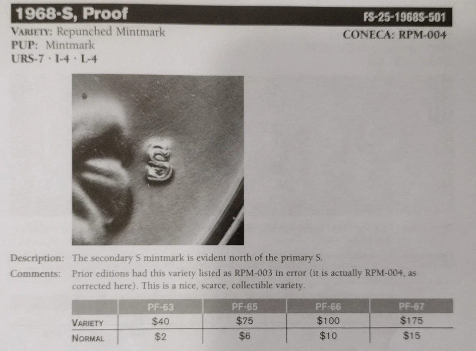 💥 RARE 1968-S CAM PROOF WASHINGTON QUARTER DDO DDR & RPM -004 (CONECA) VARIETY - Image 4 of 4