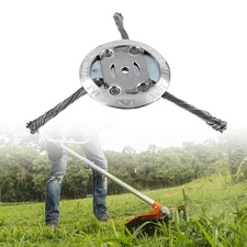 Lawn Mower Steel Wire Grass 3 Knife Trimmer Head Brush Cutter Weed Eater US
