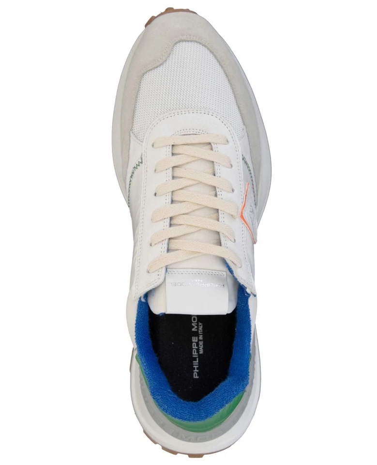 PHILIPPE MODEL ANTIBES LOW MONDIAL SNEAKERS SCARPE UOMO MADE IN ITALY ATLUWP20 - Immagine 4 di 4