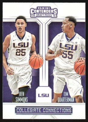 2016-17 Panini Contenders Draft Picks Collegiate Connections Ben Simmons/Tim