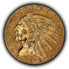 Photo of a 1909-P Indian Quarter Eagle from an eBay listing that sold on Jul 20, 2026