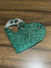 Heart With Paw Print Ornament