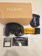 New Smith 4D Mag Gold Bar Goggles Chromapop Sun Black Lens Yellow