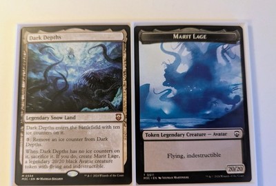 MTG Dark Depths + Marit Liege Token. 2 cards.