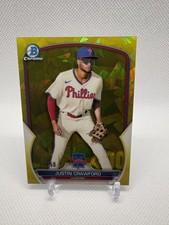 Justin Crawford 2023 Bowman Chrome Sapphire Prospects #BCP-217 Gold /50