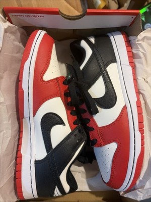Brand New Men s Nike Dunk Low EMB NBA 75th Anniversary DD3363-100 Chicago Size 8