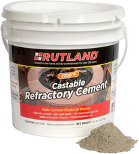 Rutland Castable Refractory Cement 12.5 Pound - High Temperature Fireplace  Woo
