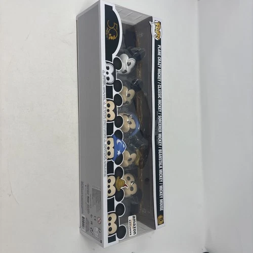 Funko Disney Mickey Mouse 5 Pack Plane Crazy, Classic, Sorcerer, Beanstalk,