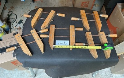 Jorgensen 6  Handscrew Wood Clamp Lot of 5 Vintage Woodworking Clamps Working