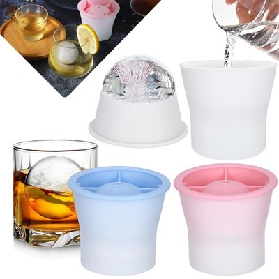 Silicone Round Ice Cube Molds Slow Melting Spherical Ice Makers for Drinks