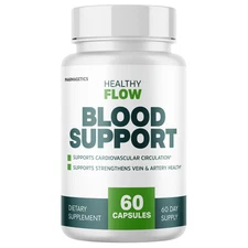 Healthy Flow, Healthy Blood Flow Support Supplement - 60 Capsules Official