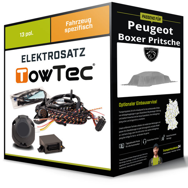 Elektrosatz 13-Pol Spezifisch für Peugeot Boxer Pritsche 02.2011-06.2024 NEU-image