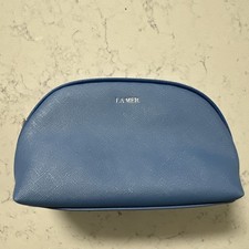 La Mer Blue Makeup Travel Bag Cosmetics Pouch Case